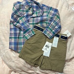 Ralph Lauren shirt and shorts